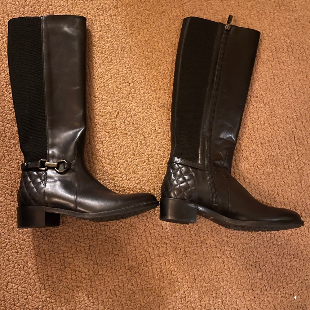 Aquatalia Black Boots Size 6, Brand New
